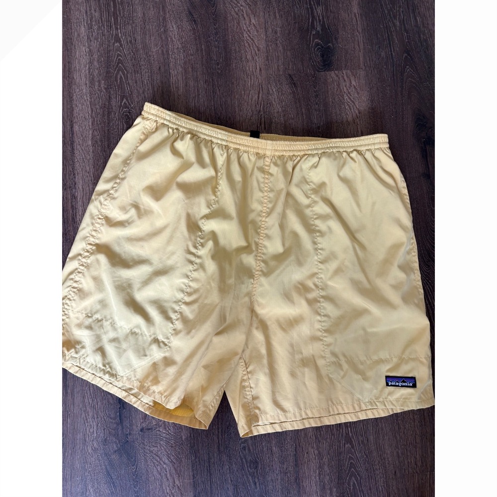 Patagonia Baggies Shorts Mens XXL Yellow 6.5 Inseam Swim Trunks 57021